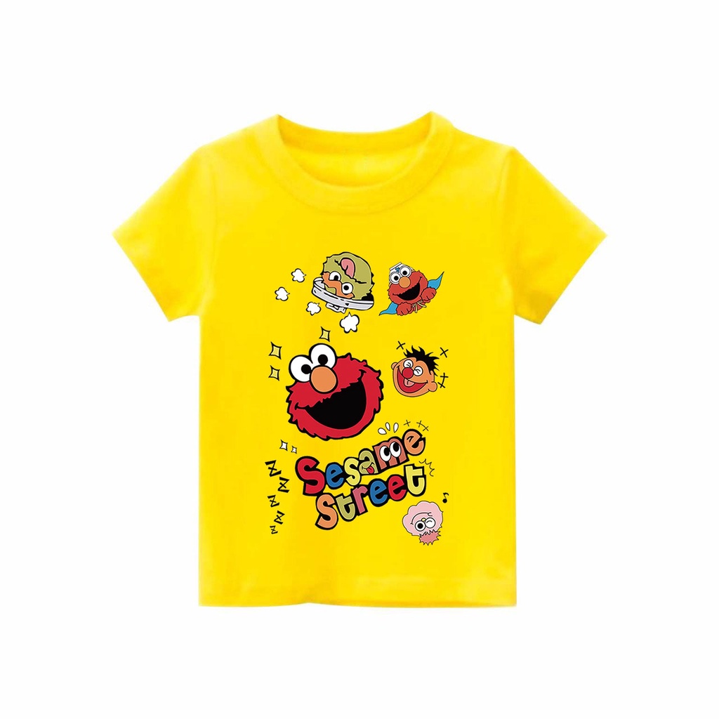 Kaos Anak laki-laki &amp; perempuan motif Elmo | kaos combed 30s printing | Kaos Distro anak
