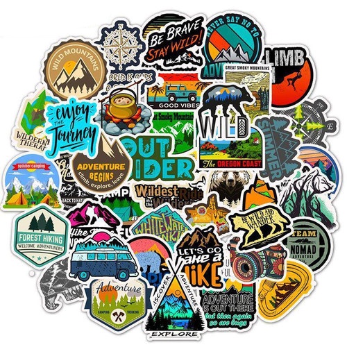 

Sticker Pack Outdoor Camping Travel