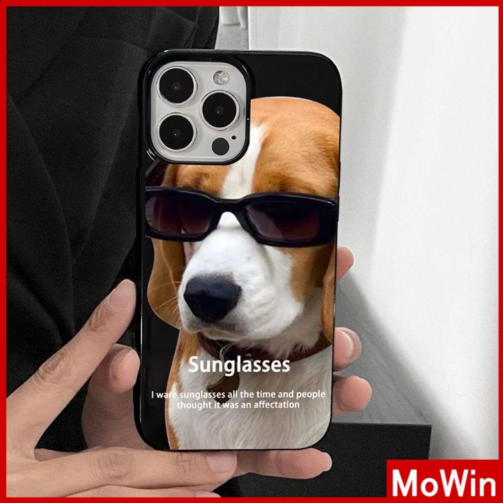 For iPhone 14 Pro max iPhone Case Black Soft Case TPU Candy Case Shockproof Big Hole Protection Camera handsome Dog Compatible For iPhone 13 Pro max 12 Pro Max 11 xr xs 7Plus 7 8