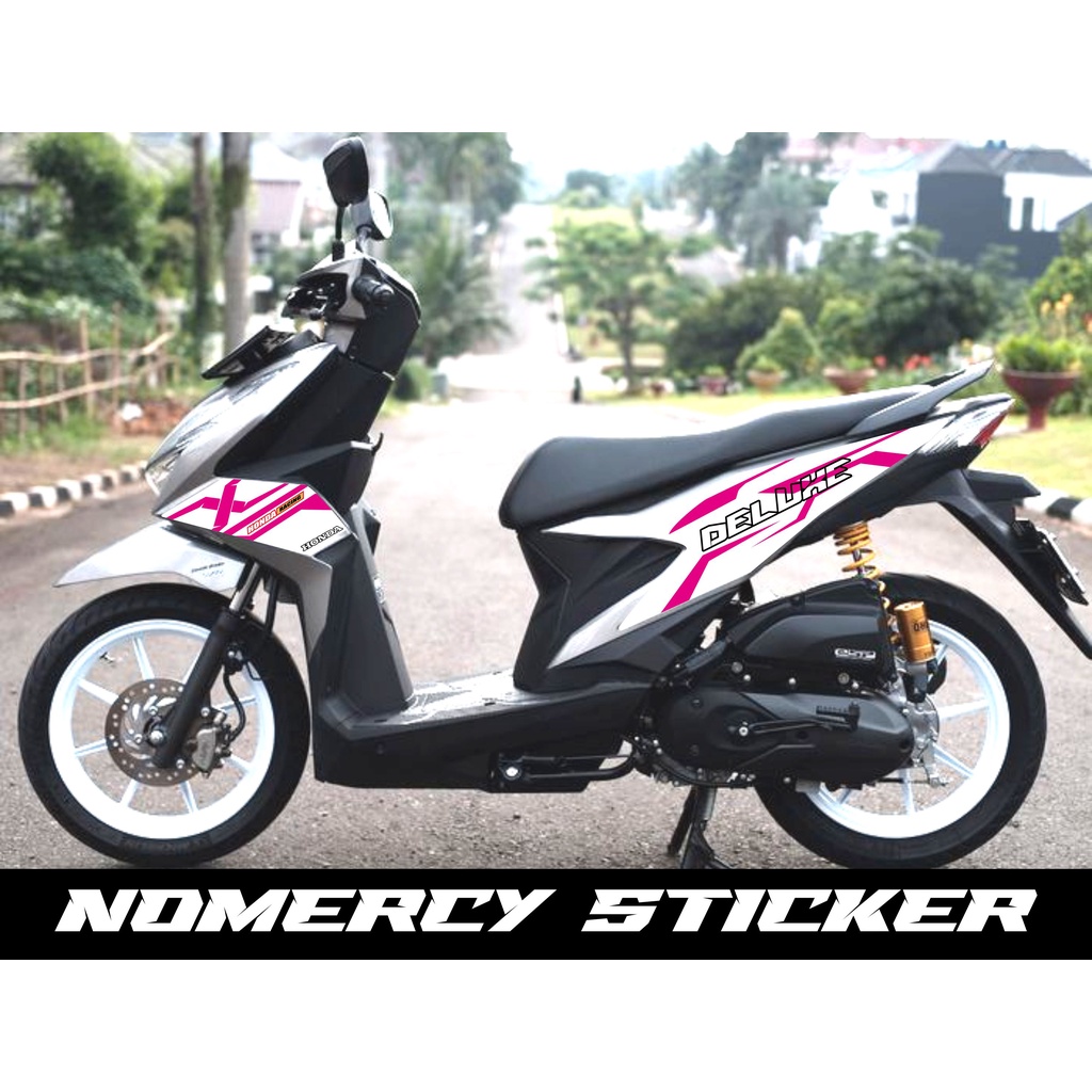 Striping Lis Stiker Motor Honda Beat CBS ISS 2020 lis pink
