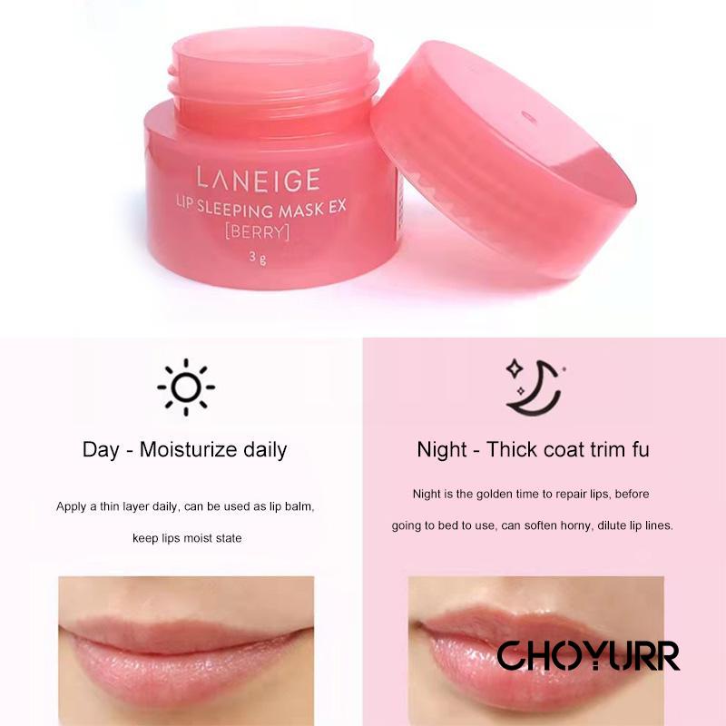 【COD】Lip Balm Korea 3g Lip Sleeping Mask Mini Size Pelembab Bibir Lip Balm Moisturizing Beauty Makeup Original-CH