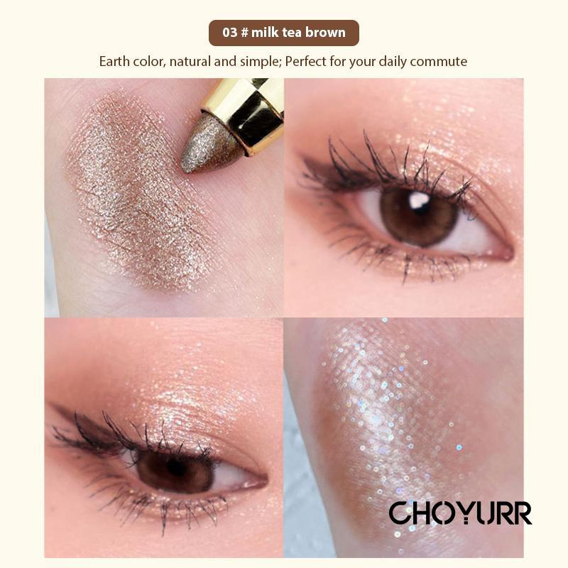 【COD】YZS Eyeshadow Crayon 2 In 1 Eyeshadow Dan Highlighter Pigmented Pearlescent Double-ended Eyeshadow Stick Waterproof Non-smudging-CH