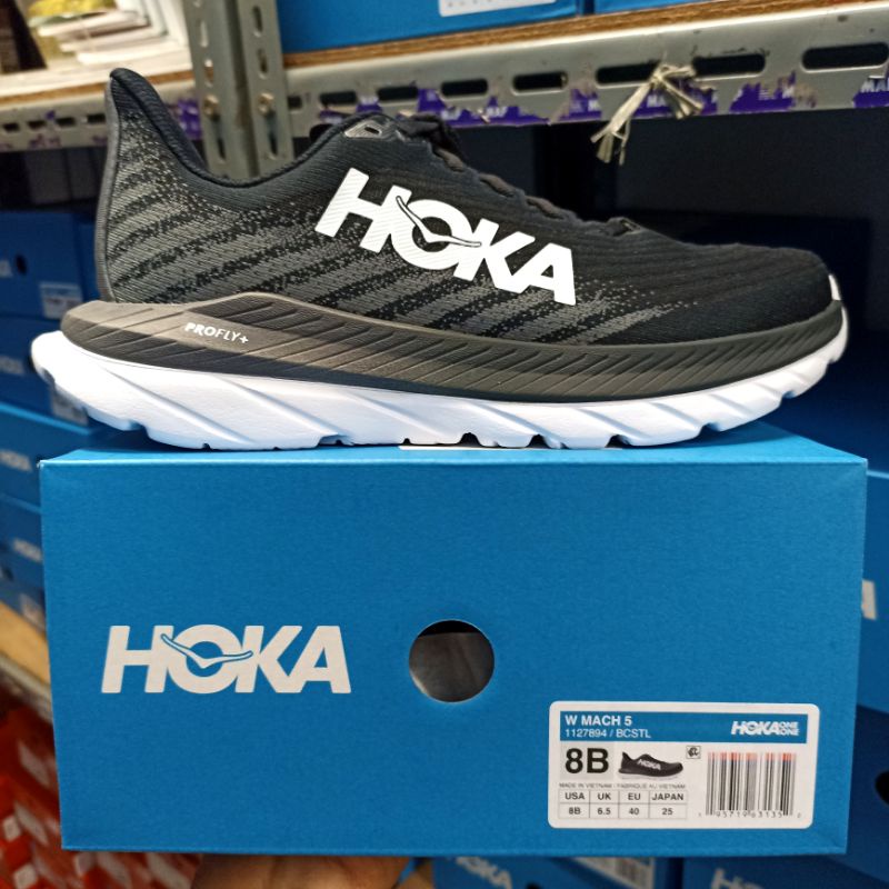 Sepatu Lari Hoka Mach 5 Black Women BNIB