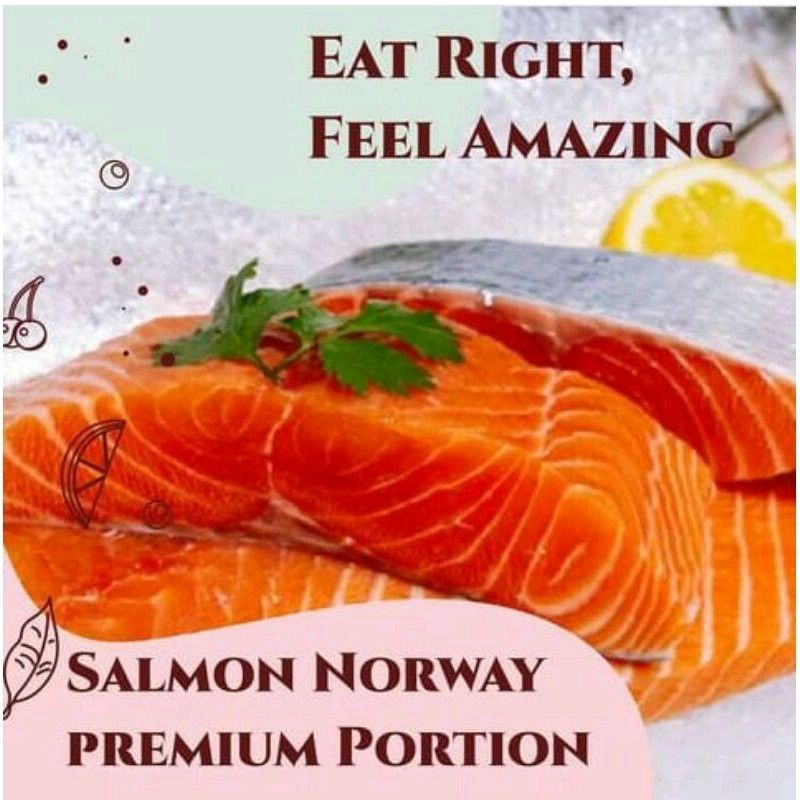 

SALMON FILLET PREMIUM PACK 200-205 GRAM/ SALMON NORWAY TROUT FROZEN
