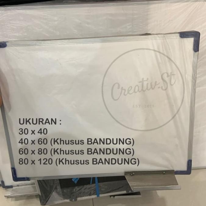

Papan Tulis / White Board & Black Board 2 in 1 60 x 80 cm HOT PROMO