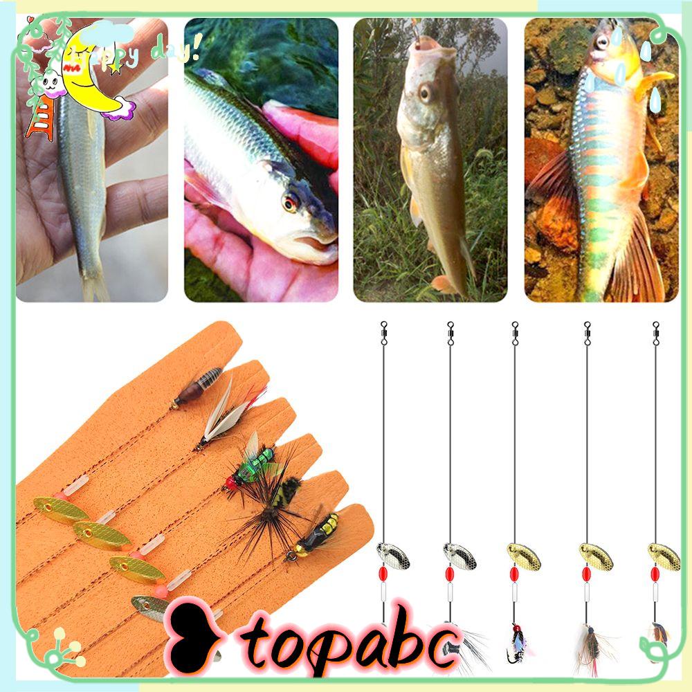 Top 5Pcs Umpan Pancing Perfect Decoy Bionic Fly Hook Umpan Palsu Fly Hook