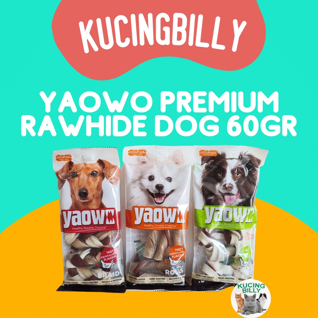 Yaowo premium rawhide dog chew 60gr