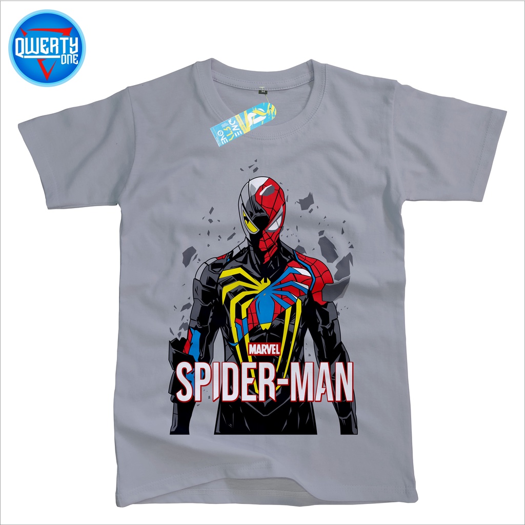 KAOS ANAK LAKI LAKI SPIDERMAN ABU 1-8 TAHUN