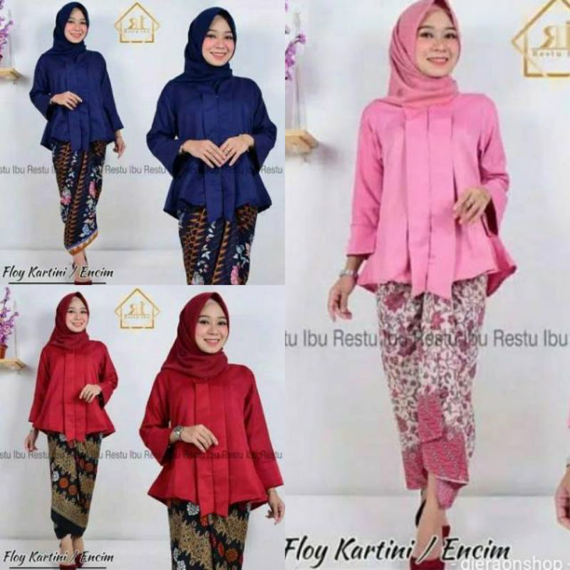 PART2-ATASAN KEBAYA KARTINI FLOY ENCIM BUSUI ENCIM JUMBO SERAGAMAN WISUDA BRIDESMAIDS SAGE PAGER AYU TARO gold marun putih navy hitam