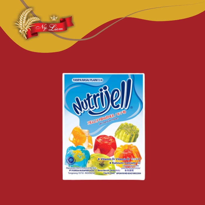 NUTRIJELL Jelly Instant PLAIN / Tanpa Rasa 15 gr