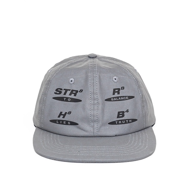 Based Club Straight Gray Reflective Ball Cap