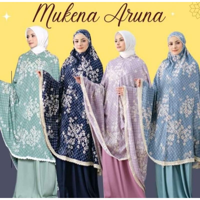 MUKENA RAYON 2IN1  MOTIF ARUNA JUMBO