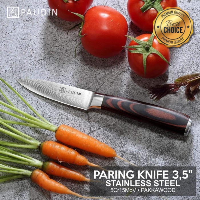[Pisau Dapur] Pisau Dapur Paudin N8 Premium Kitchen Paring Knife 3.5" Stainlesssteel [Knife]