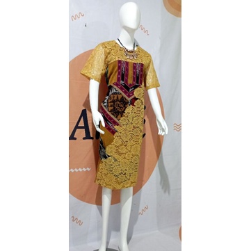 dress span etnik kombi brokat