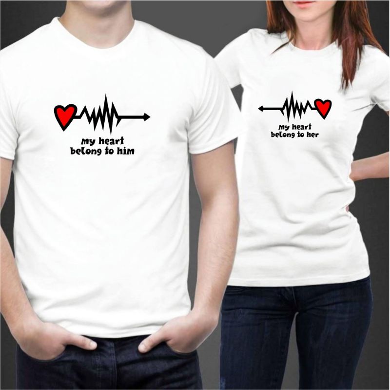 COUPLE TEE/KAOS COUPLE/KAOS PASANGAN/KAOS KARAKTER/KAOS LUCU