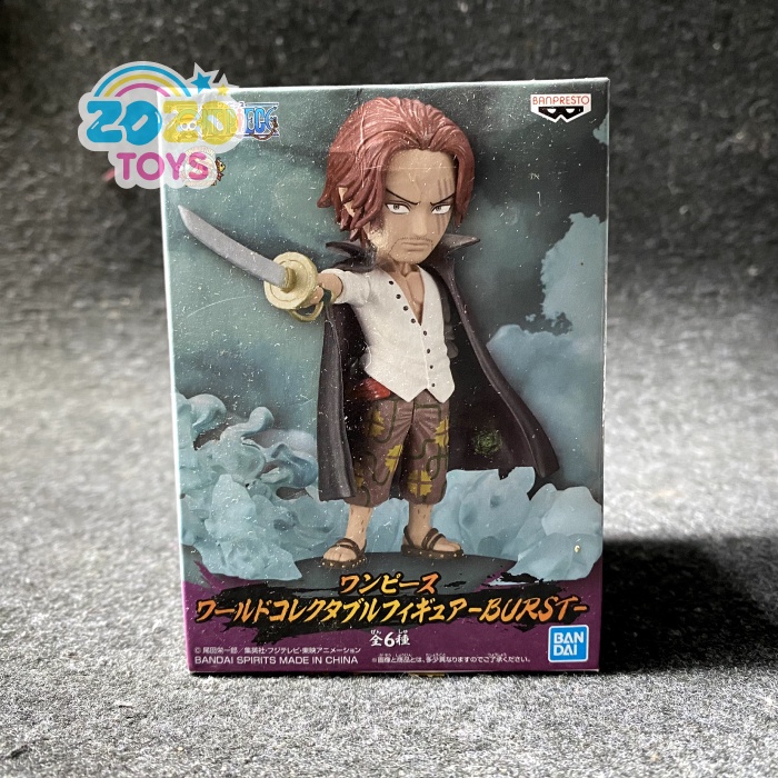 WCF One Piece Burst Akagami Shanks BT04 Action Figure BNIB Asver