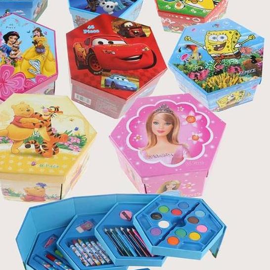 

ハ Crayon Set 4in1 isi 46 . Peralatan mewarnai murah Surabaya Trendy