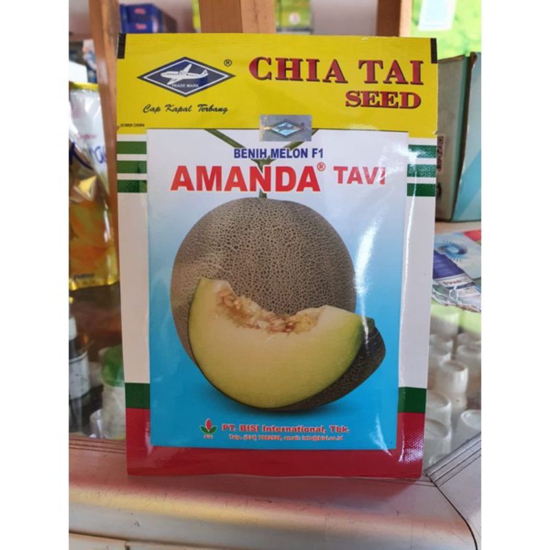 Benih bibit Melon F1 AMANDA F1. 13 gram cap kapal terbang