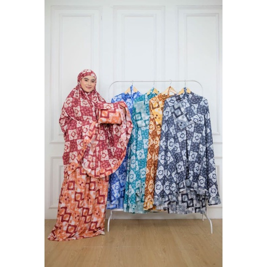 Mukena Hanifah Super Jumbo Pakai Rempel Mukena Adem Mukena Kualitas Kain Nomer 1 Rukuh Jumbo