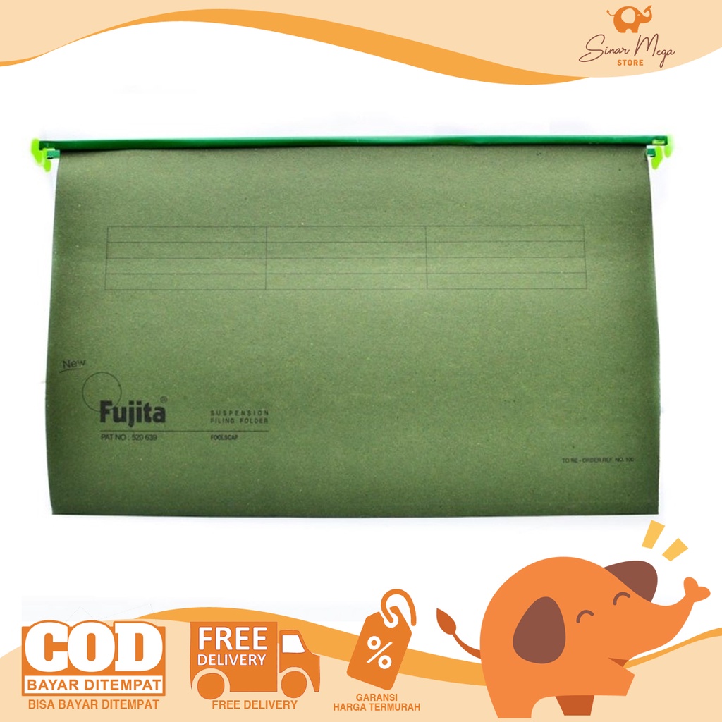 

Fujita Suspension File Foolscap Size Army No.100/ Filing Folder/ Map Gantung Murah Berkualitas