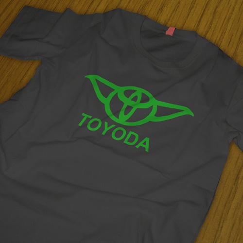 Kaos Star Wars T Shirt - Toyoda - Yoda Tshirt 100% Cotton