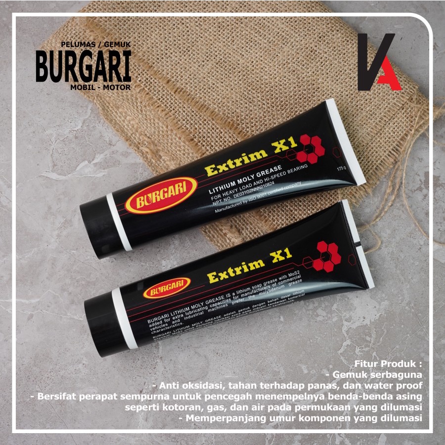 GREASE PELUMAS STEMPET GEMUK BURGARI EXTRIM X1 LITHIUM MOLY ODOL CV JOINT 175 GRAM