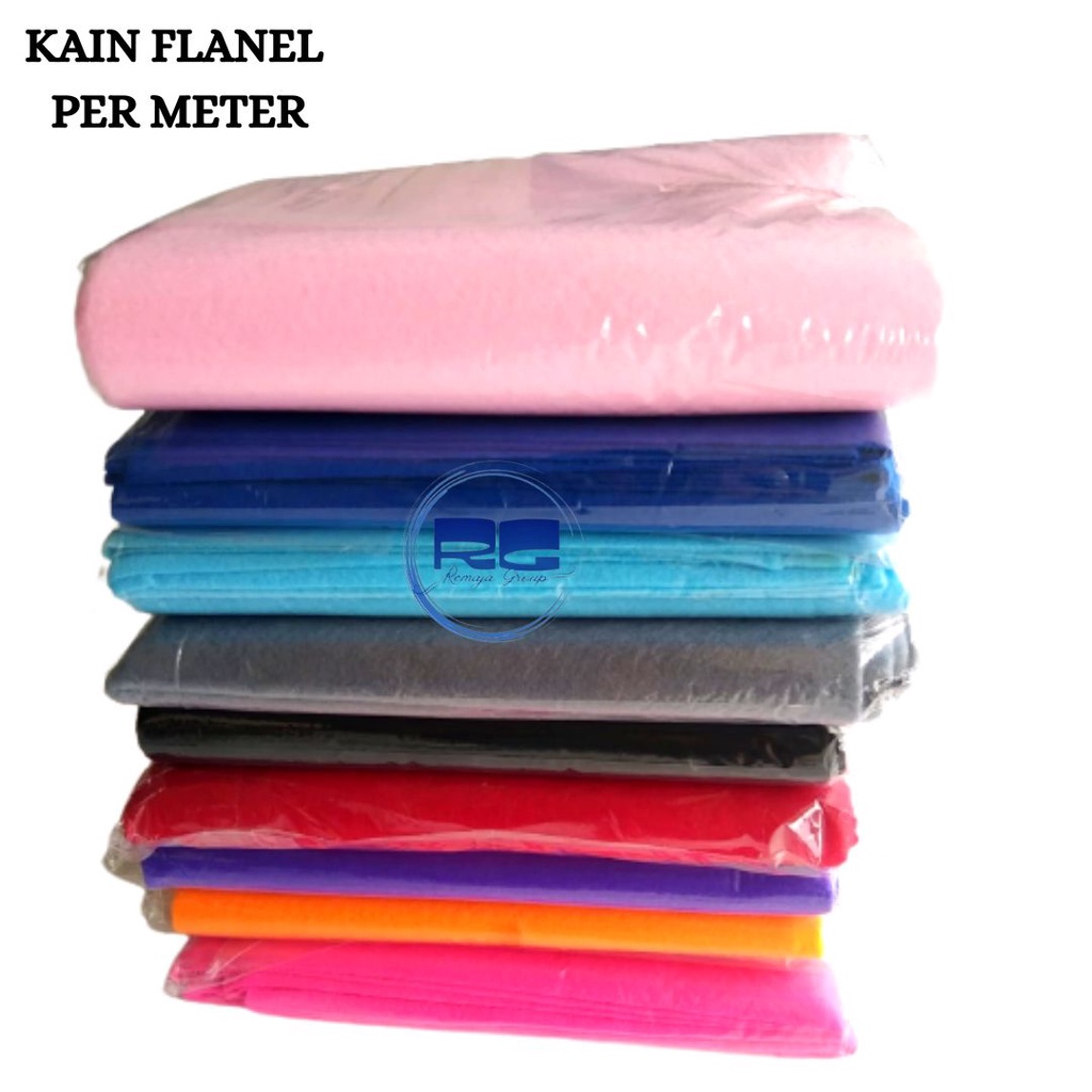 KAIN FLANEL IMPORT METERAN KAIN FLANEL LEMBAR PER METER BERBAGAI WARNA