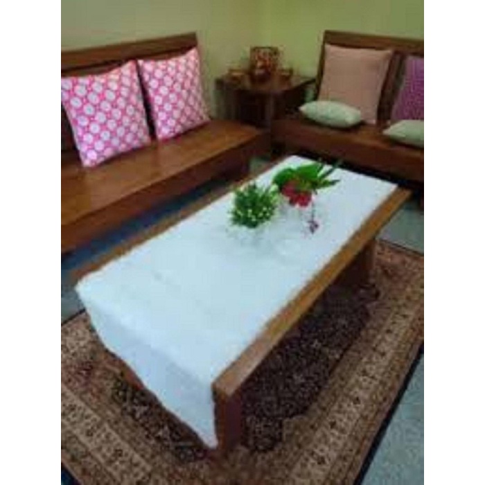 TAPLAK MEJA BULU RASFUR - Putih