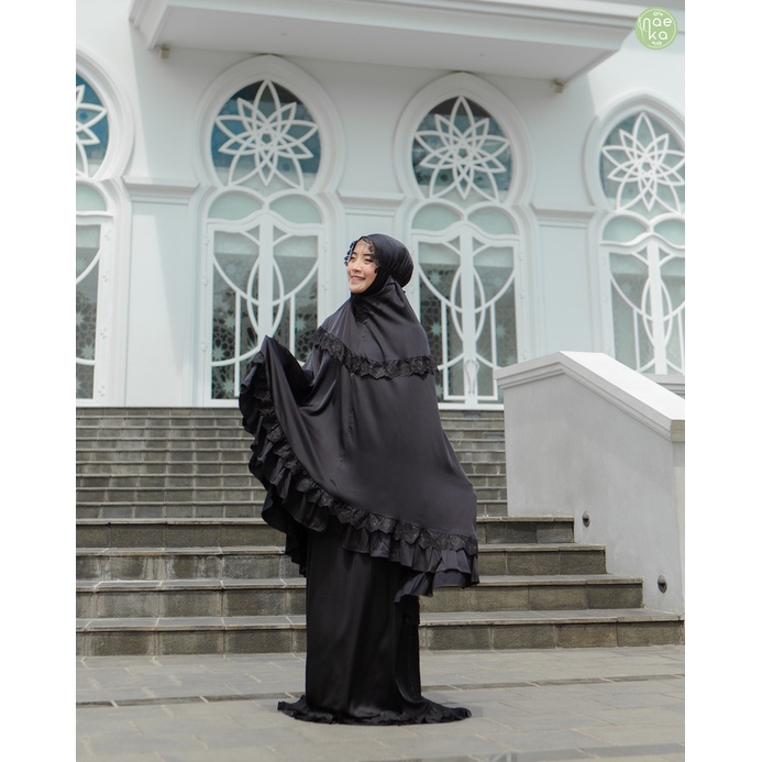 Naeka Mukena Hajj 2in1 Series Silk Premium Mukena Umroh