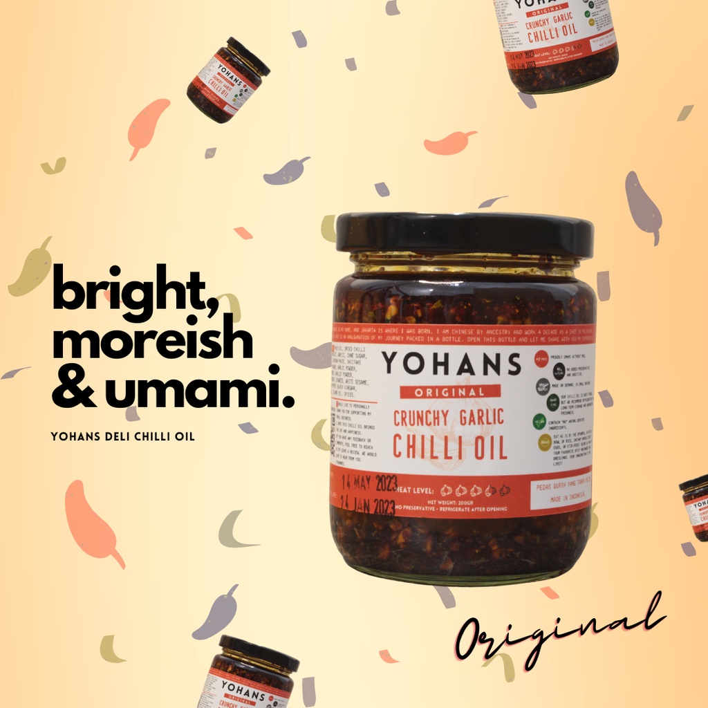 Jual Crunchy Garlic Chilli Oil Original 200 gr BEBAS MSG / BEBAS MICIN