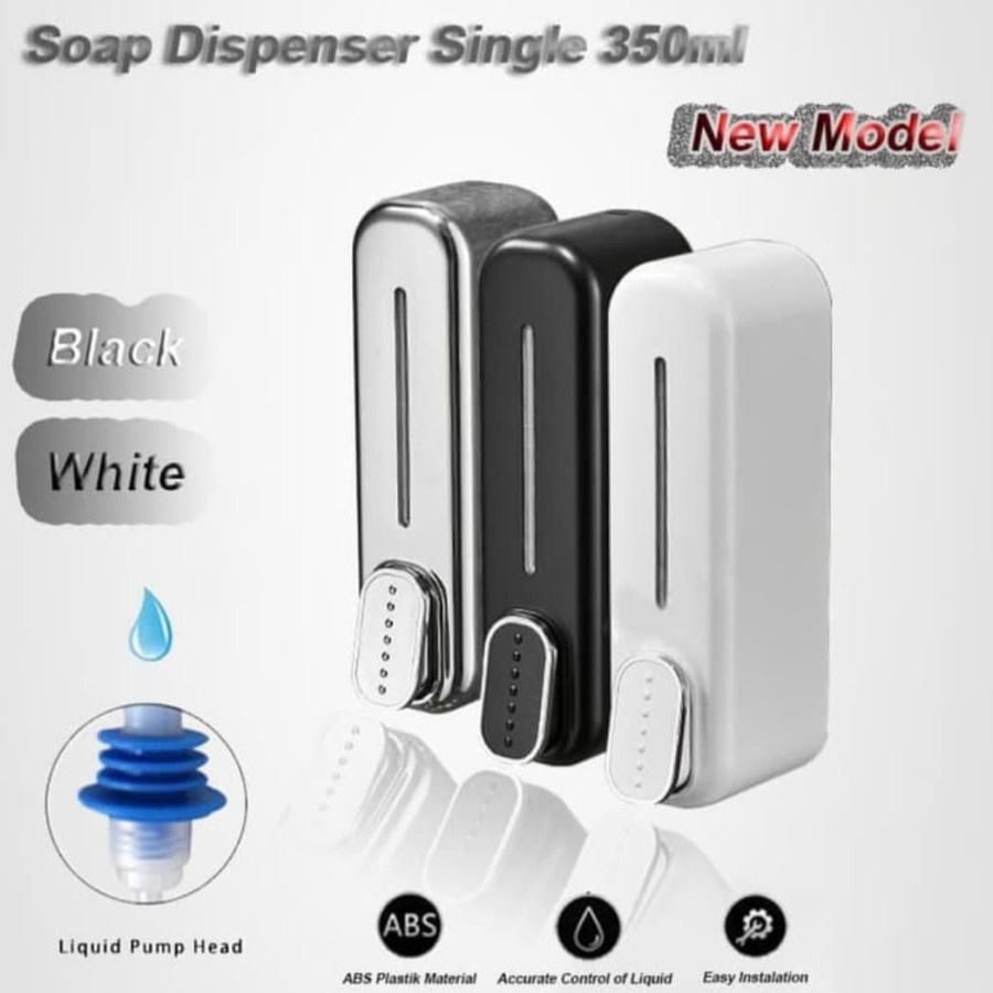 (SerbaSerbi)Soap Dispenser Single 350ML / Tempat Sabun Cair New Model Liquid Tempat Hand sanitizer Dilengkap Dengan Keylock