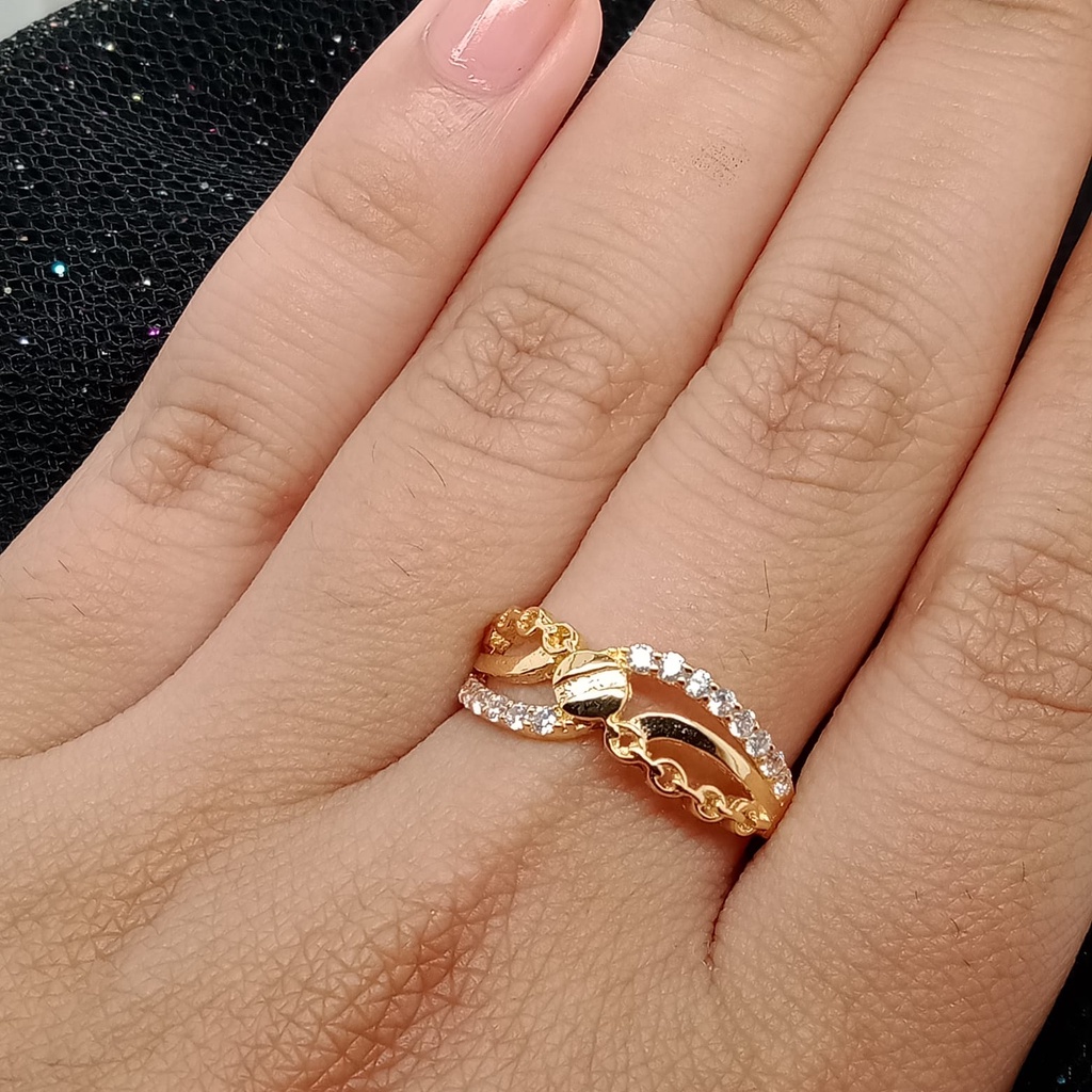 Cincin emas 17K - 2.25 gr kadar 750 - 4081