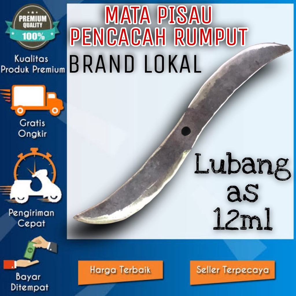 Pisau pencacah rumput pakan ternak mesin gerinda kipas angin dll om