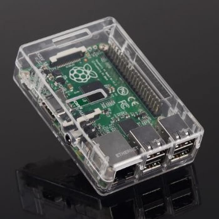 Case for Raspberry Pi Model 3 B Transparan Acrylic - Akrilik