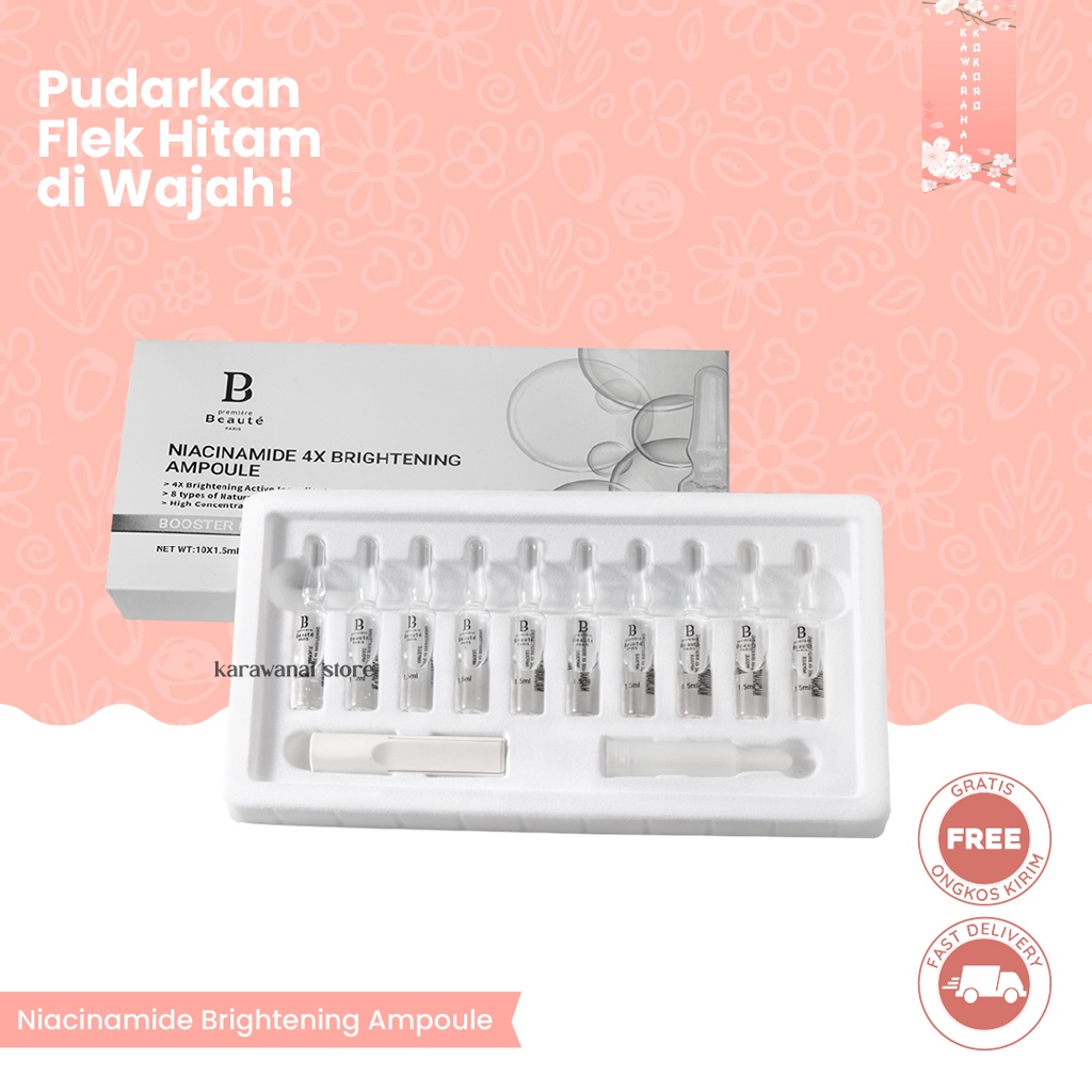 READY STOCK BUNDLE [ORIGINAL + BPOM] Premiere Beaute Ampoule 1.5ml*10 Niacinamide VC Booster Essenti