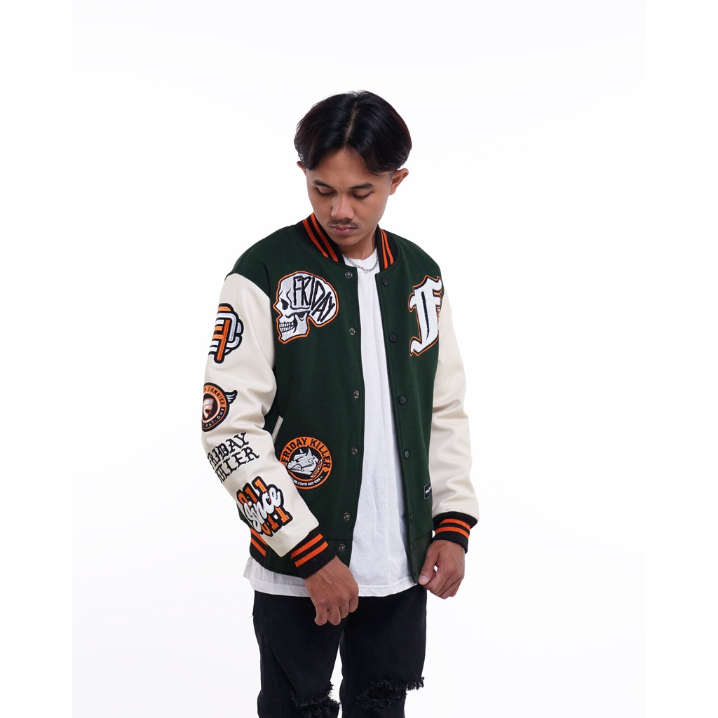 JAKET VARSITY FRIDAY KILLER | BIG F GREEN