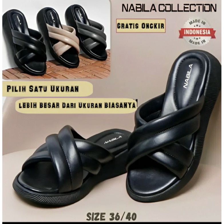 Sandal platform wanita Sandal wedges kekinian Sandal empuk RD 06 new