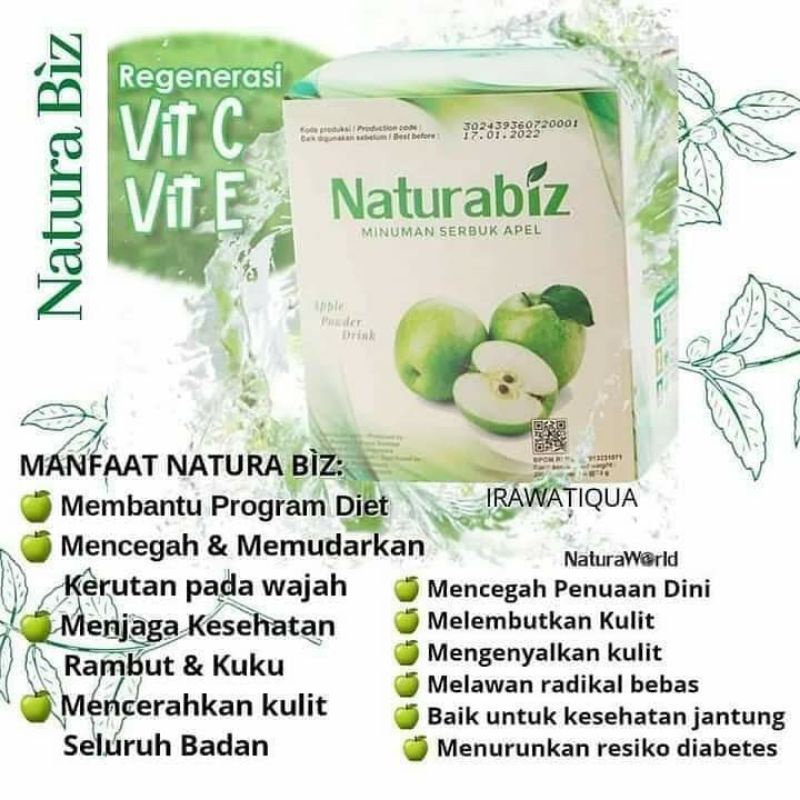 

minuman herbal sari apel (naturabizz)
