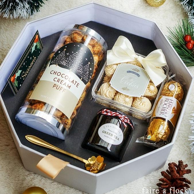 

christmas hampers gift natal hard box set premium murah