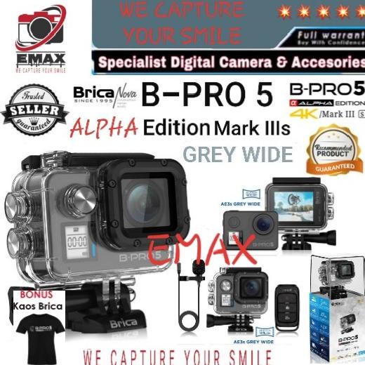 Brica B PRO 5 Alpha Edition mark IIIs GREY WIDE BPRO5 AE3S Action cam