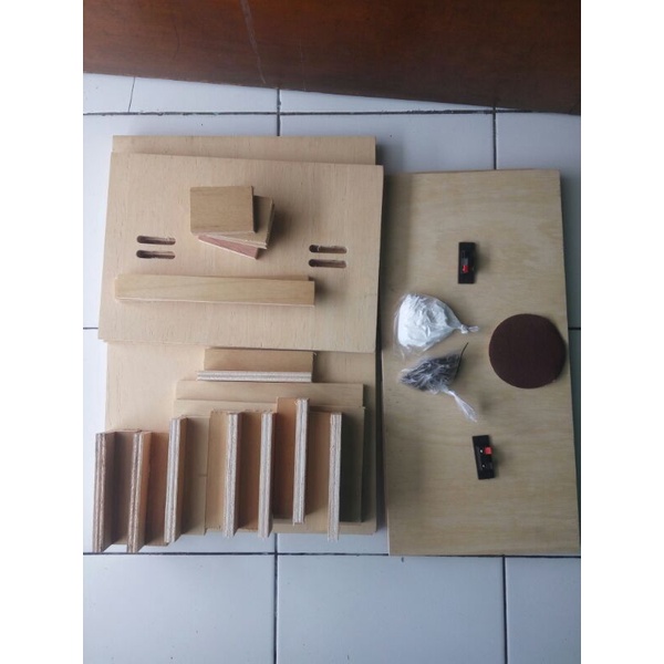 potongan box speaker planar 10 inch double