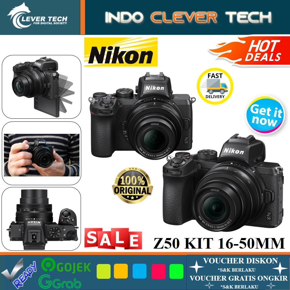 NIKON Z50 KIT 16-50MM LENS MIRRORLESS DIGITAL CAMERA Z 50 - Garansi Resmi