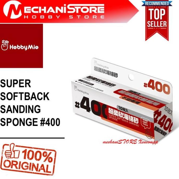 Hobby Mio Super Softback Sanding Sponge 400 Amplas Gundam Mg Hg Rg