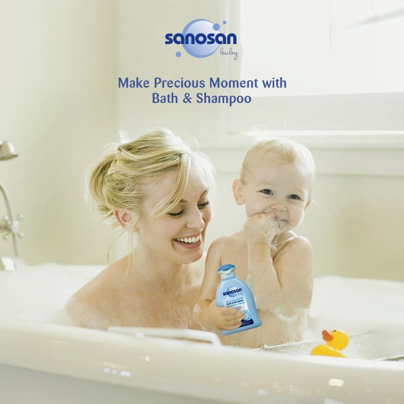 Shampo Sanosan Baby Shampoo 200mL Sampo Bayi Hypoallergenic asli Jerman NEW FORMULA!