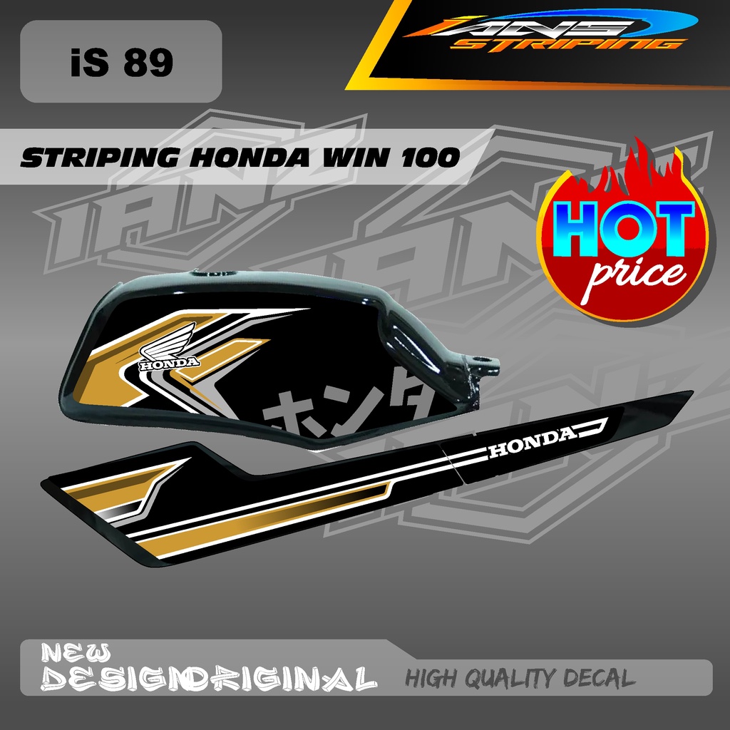 NEW STRIPING CUSTOM WIN100 BAHAN BERKUALITAS HOLOGRAM / NON HOLOGRAM IS89