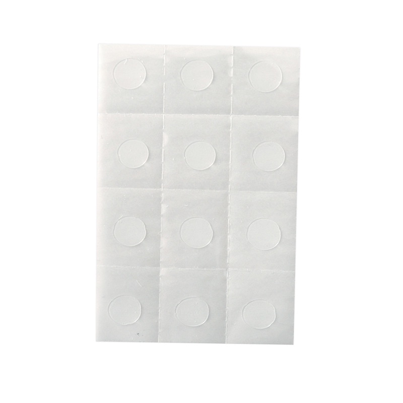12pcs Stiker Tape Dua Sisi Untuk Dekorasi Balon Pesta DIY/Removable Round Clear Sticky No Trace Stiker Kecil