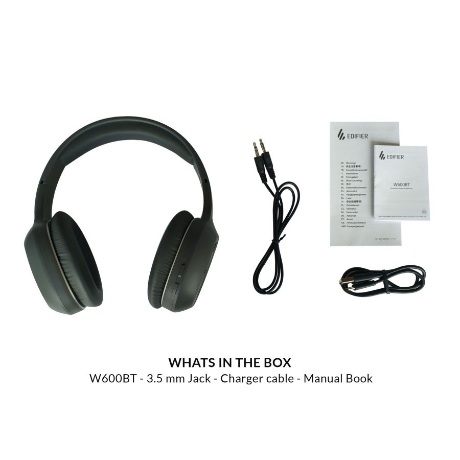 Headphone Edifier W600BT Lightweight Design for Delightful Listening