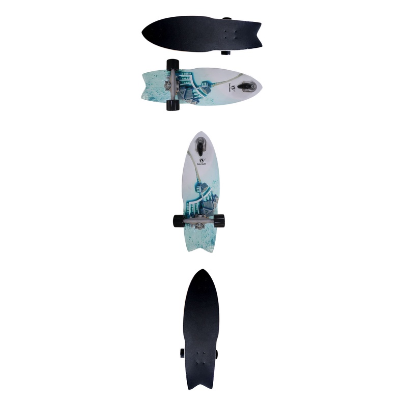 Custom Shark Board Universal Wheel Single Front Wheel Papan Vitalitas Surfing Darat Pemula Dewasa Papan Profesional