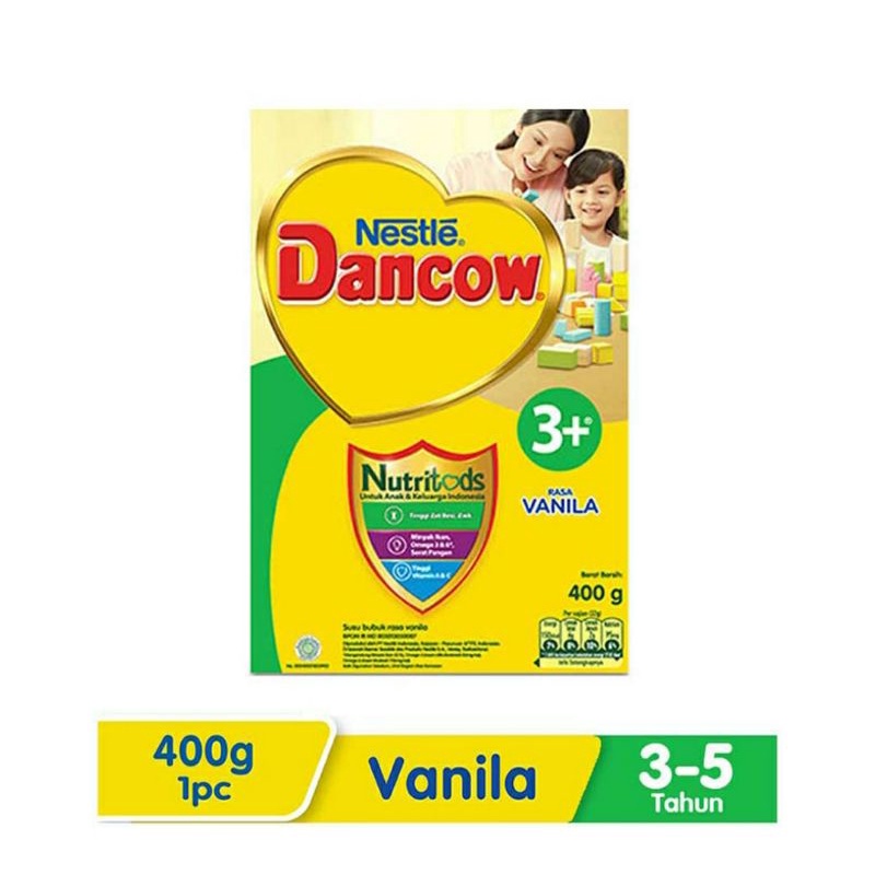 Dancow 3+ Susu Bubuk Protectus ProbioVanila 400G