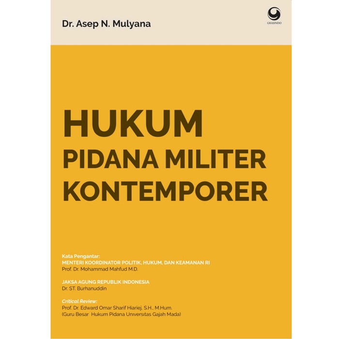 Hupi Buku Hukum Pidana Militer Kontemporer Oleh Dr. Asep N. Mulyana